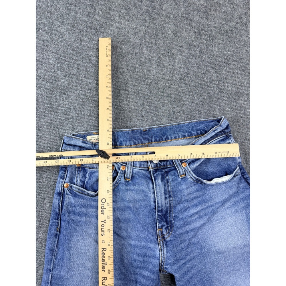 Levis 511 Slim Fit Jeans Mens 31x32 Blue Medium Wash Big E Denim 04511-5242 Y2K - Picture 8 of 11